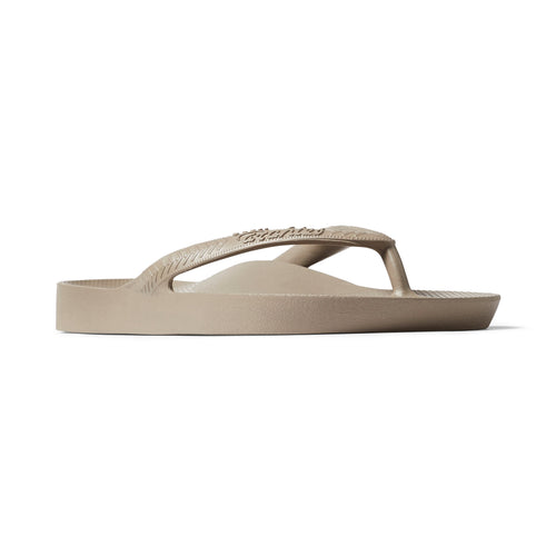 Archies Footwear Arch Support Thongs - Classic - Taupe in Single