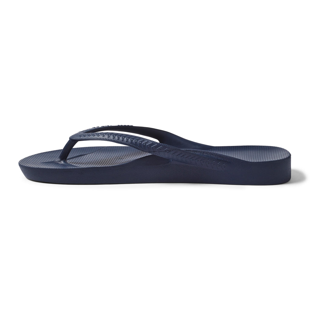 Archies Footwear Arch Support Thongs - Classic - Navy in Single