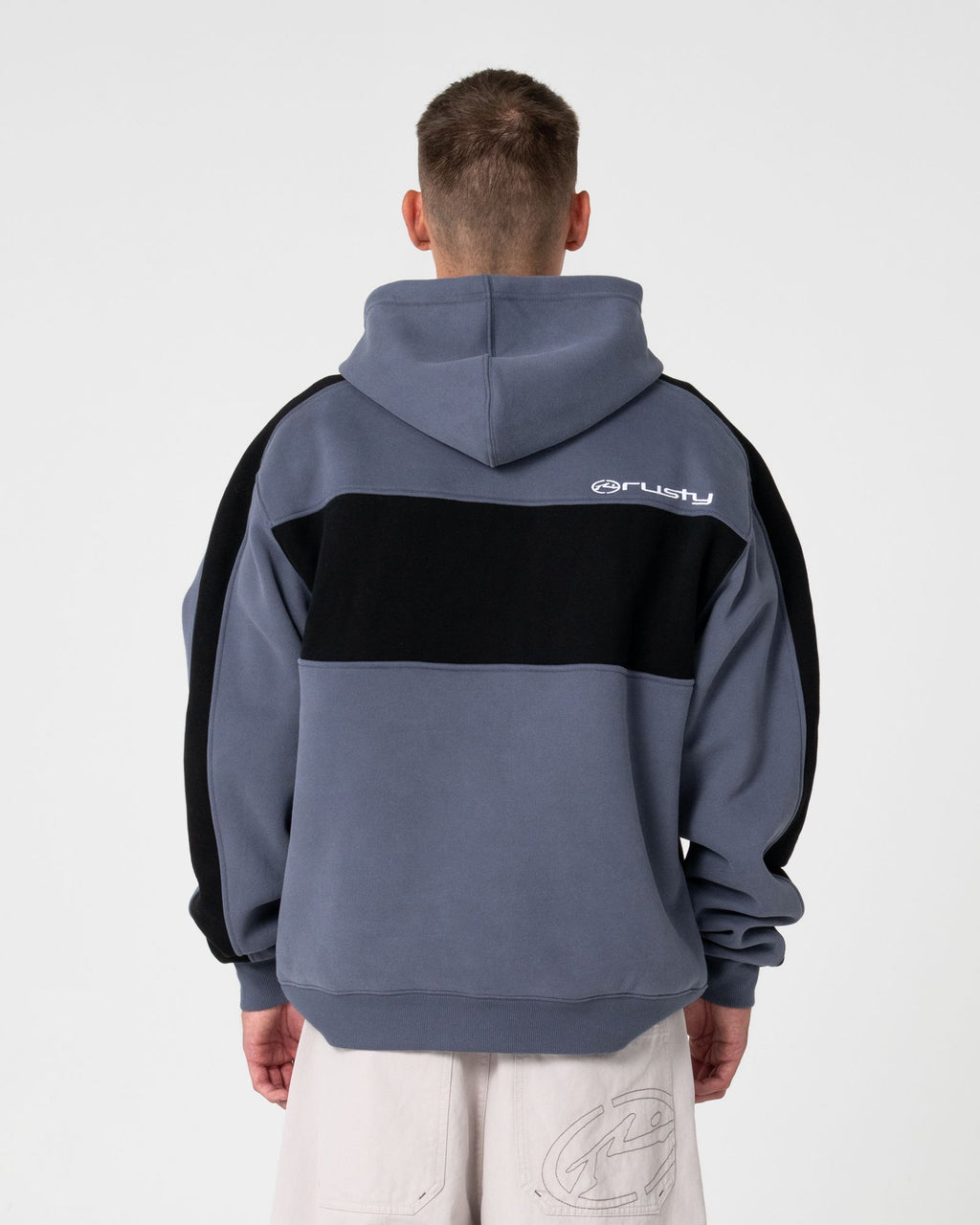 Rusty KILL SWITCH HOODED FLEECE in STEEL