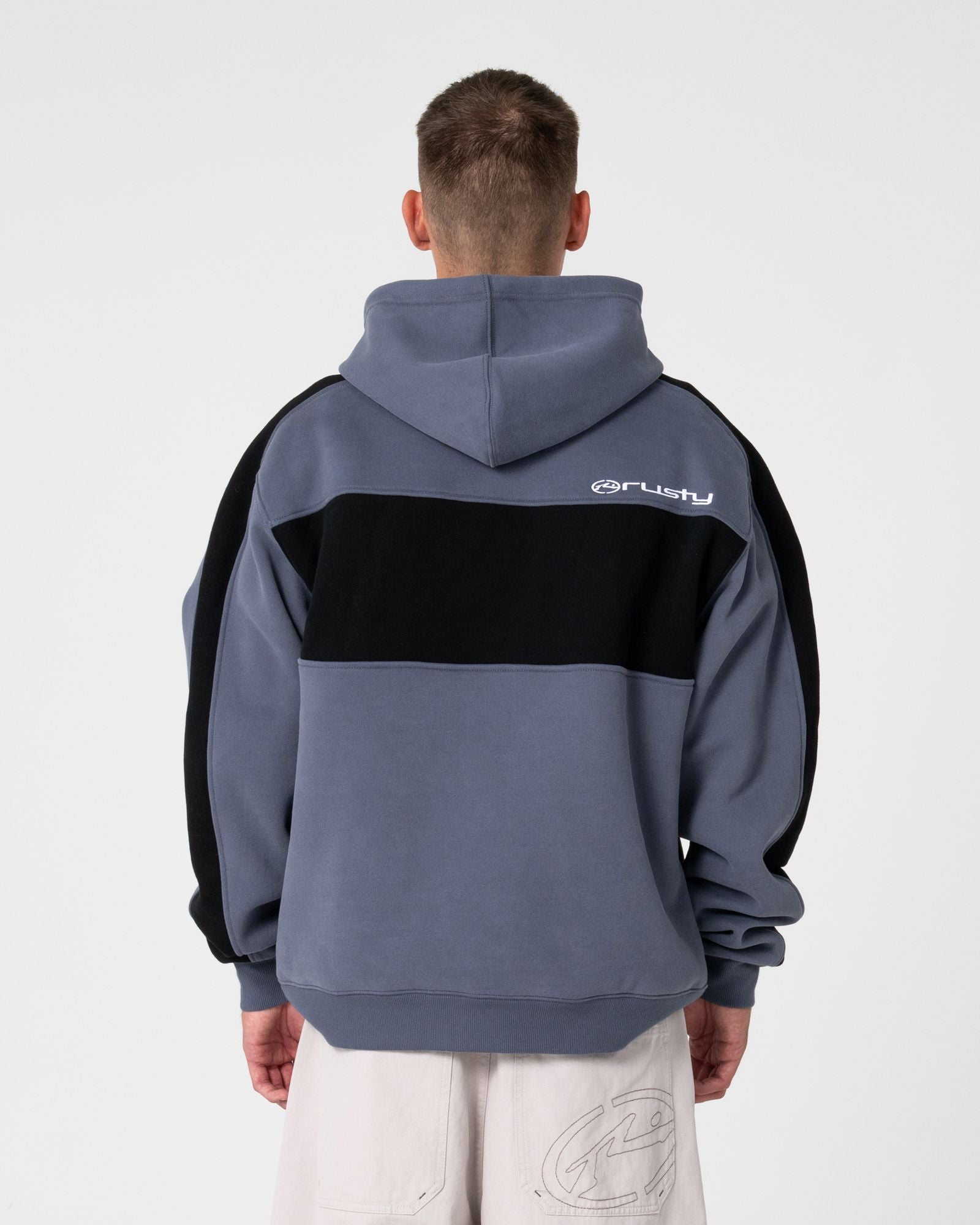 Rusty KILL SWITCH HOODED FLEECE in STEEL