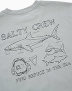 Salty Crew Great White Classic SS Tee - Quarry in QUARRY