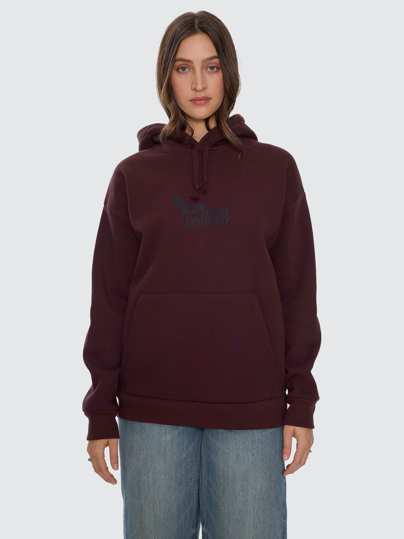 Thrills Co Chaos And Calm Slouch Hood - Bitter Chocolate in Bitter Chocolate