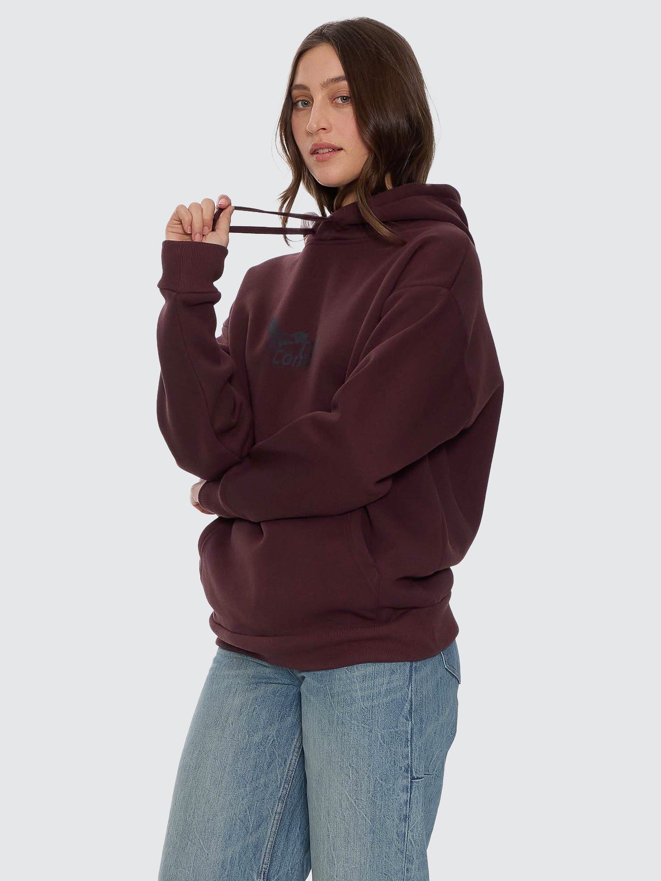 Thrills Co Chaos And Calm Slouch Hood - Bitter Chocolate in Bitter Chocolate