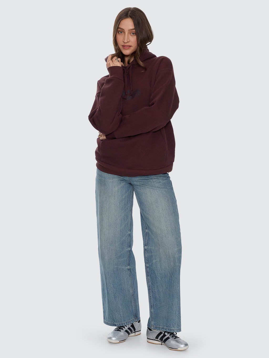 Thrills Co Chaos And Calm Slouch Hood - Bitter Chocolate in Bitter Chocolate