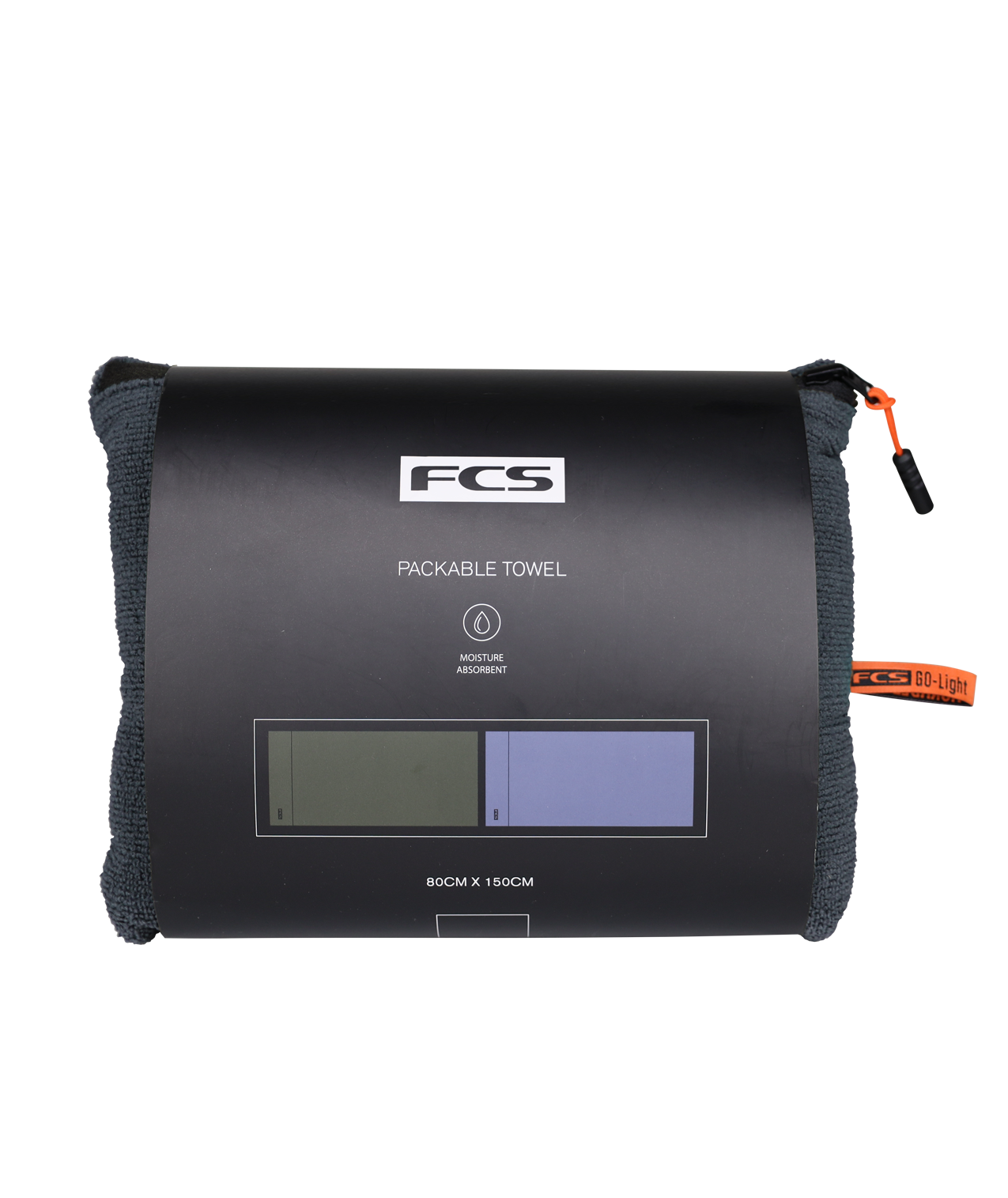 FCS Go-Light Travel Towel Slate in SAB