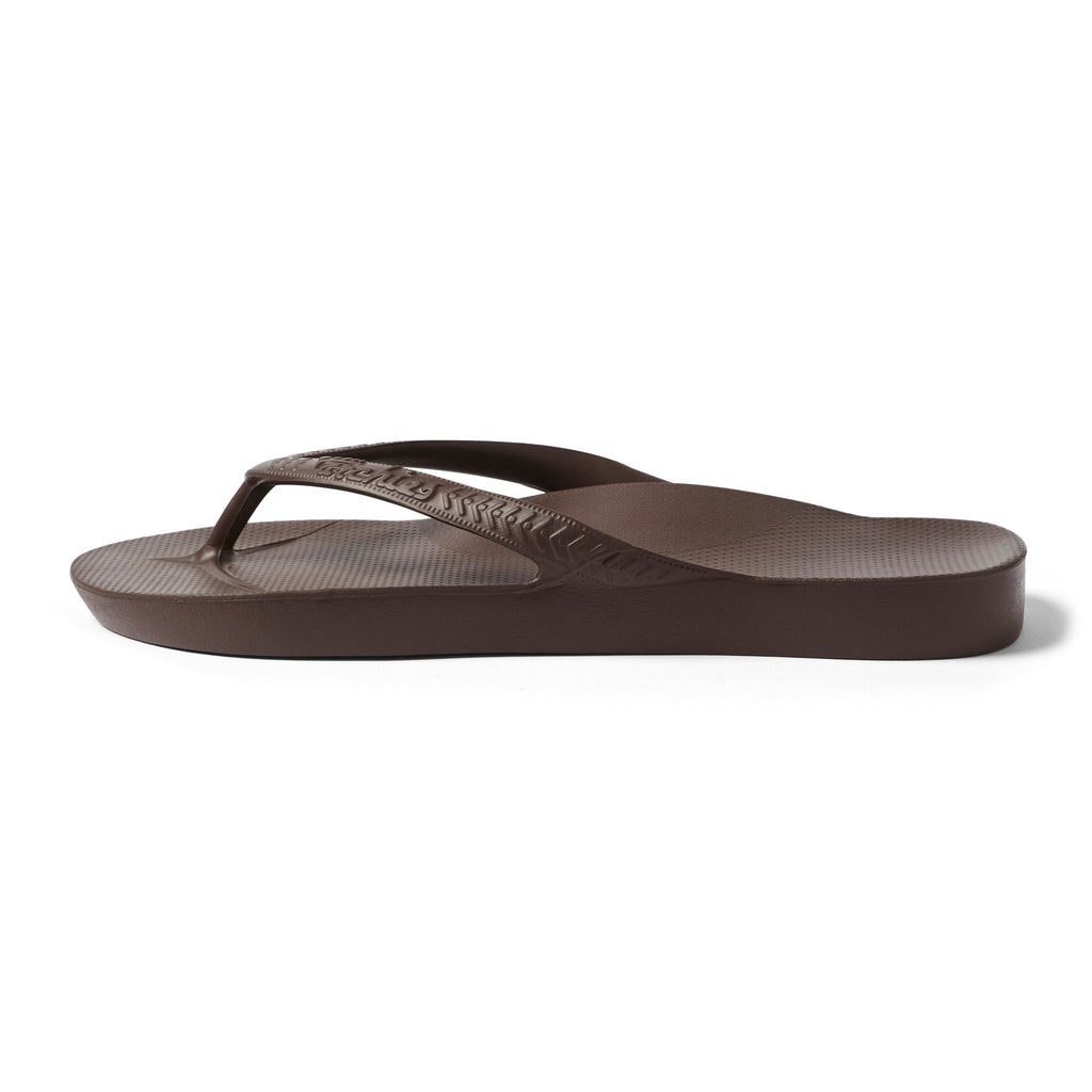 Archies Footwear Arch Support Thongs - Classic - Brown in Single