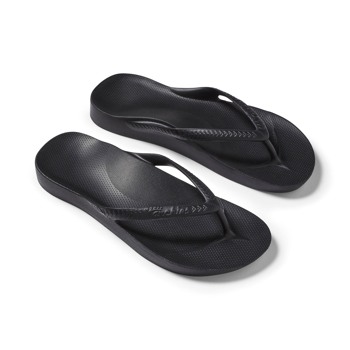 Archies Footwear Kids - Arch Support Thongs - Black in Single
