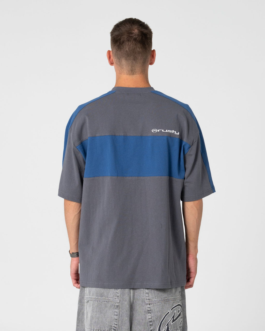 Rusty KILL SWITCH SHORT SLEEVE TEE in STEEL
