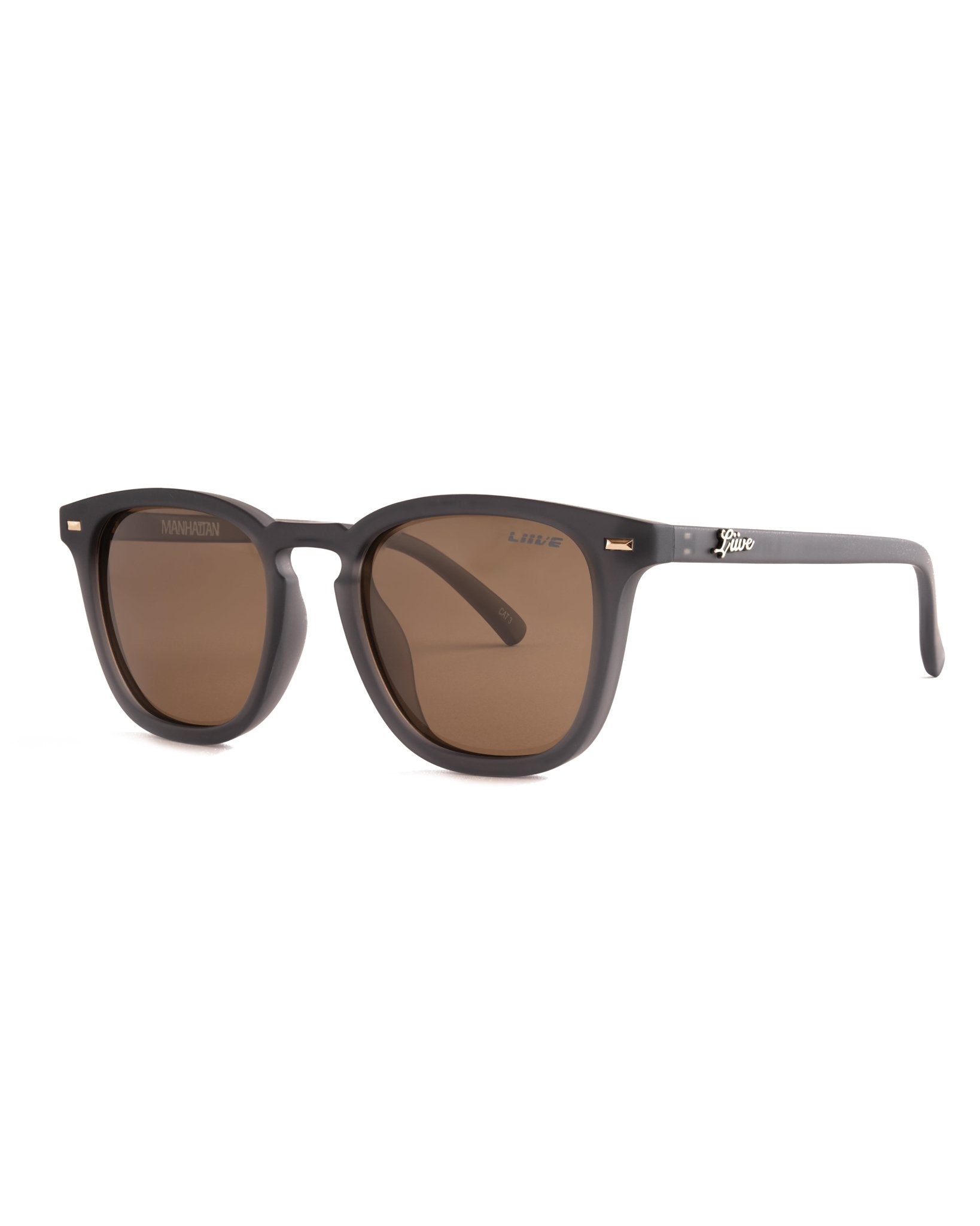 Liive Vision Manhattan - Polarised Matt Xtal Smoke in Single