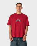 Rusty Razor Graphic Tee in VINTAGE RED