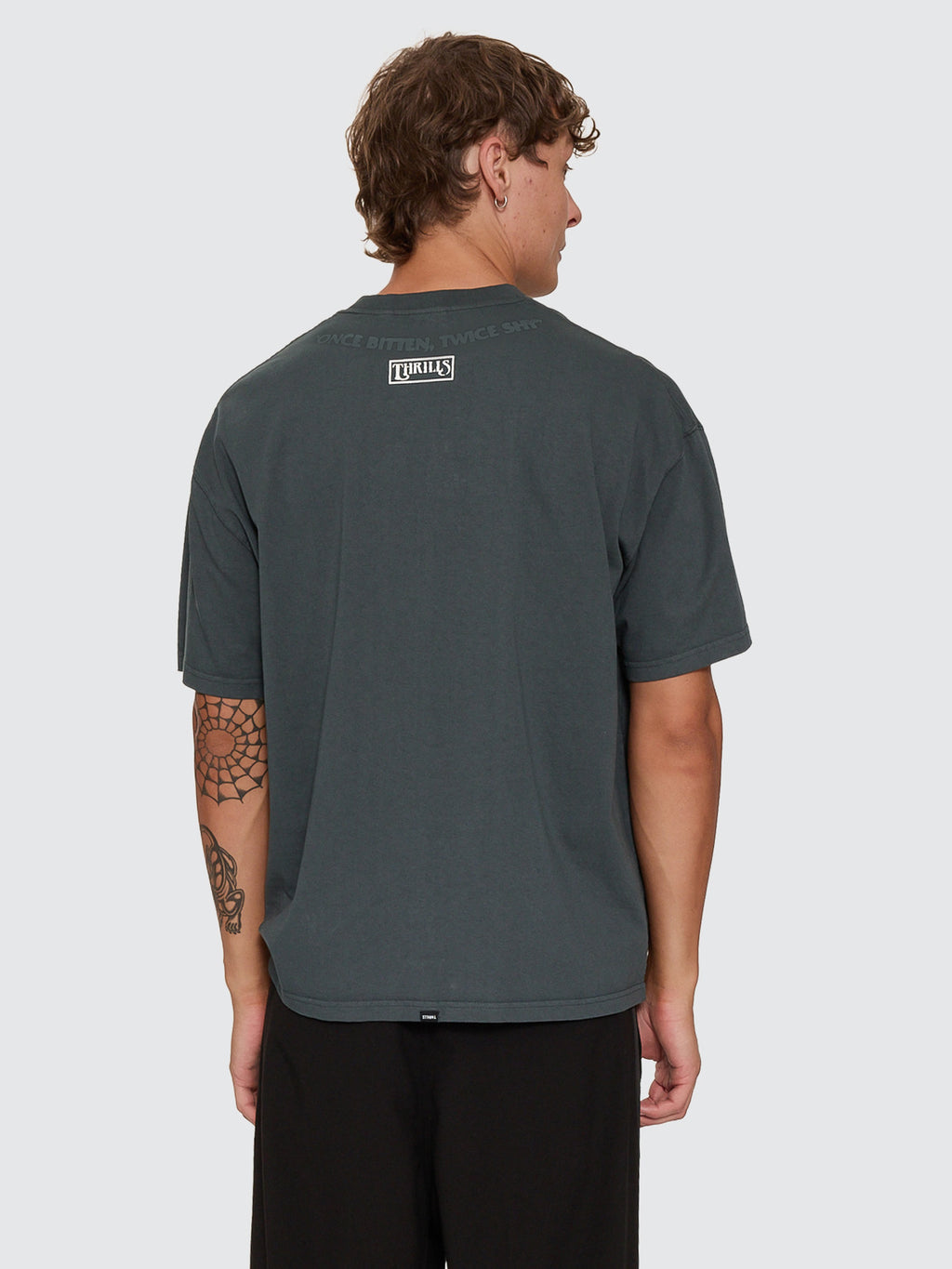 Thrills Co Double Time Oversize Box Tee - Petrol in Petrol