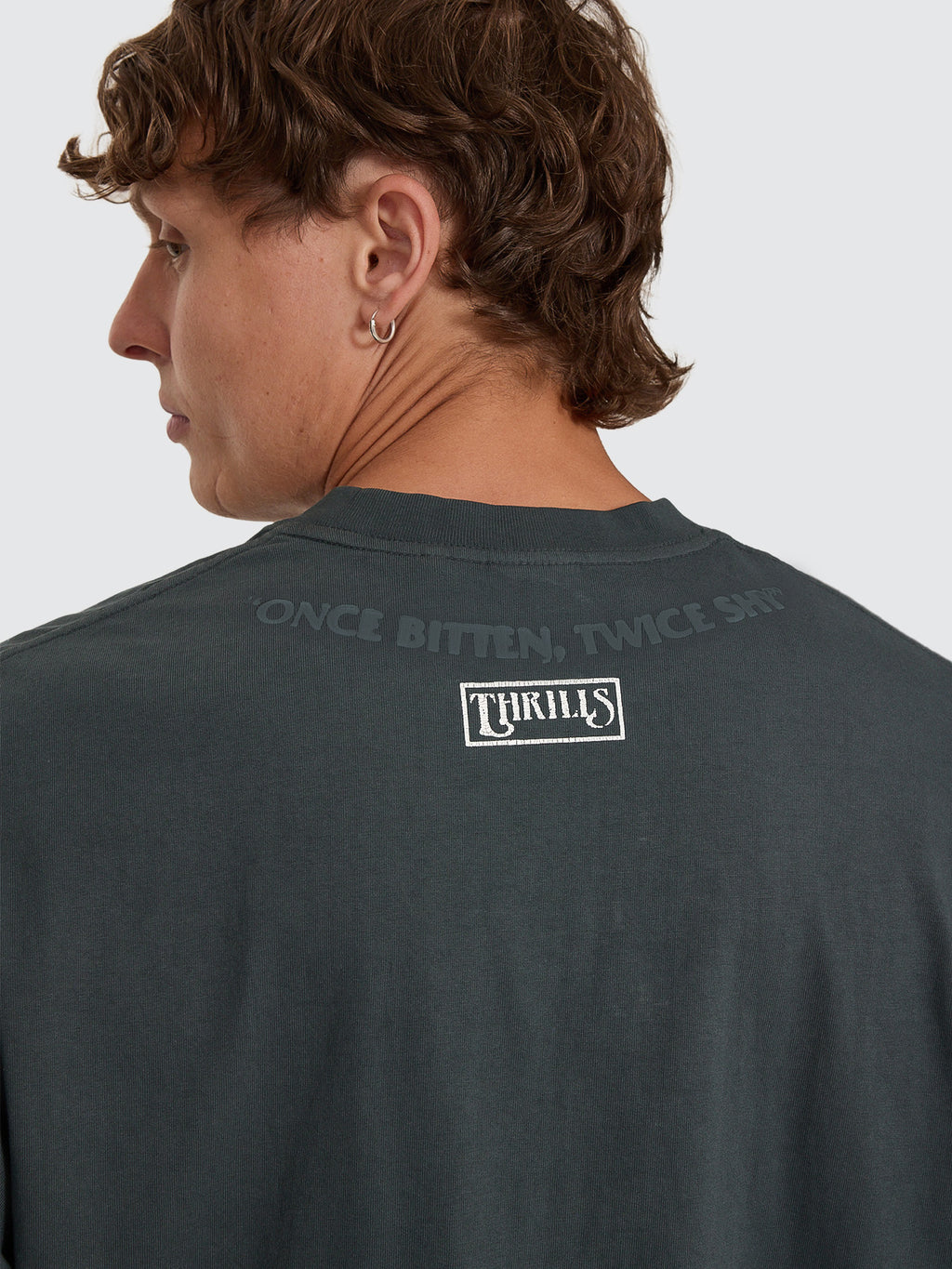 Thrills Co Double Time Oversize Box Tee - Petrol in Petrol