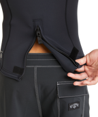 Billabong Mens 2/2 mm Absolute Natural Wetsuit Vest in Black