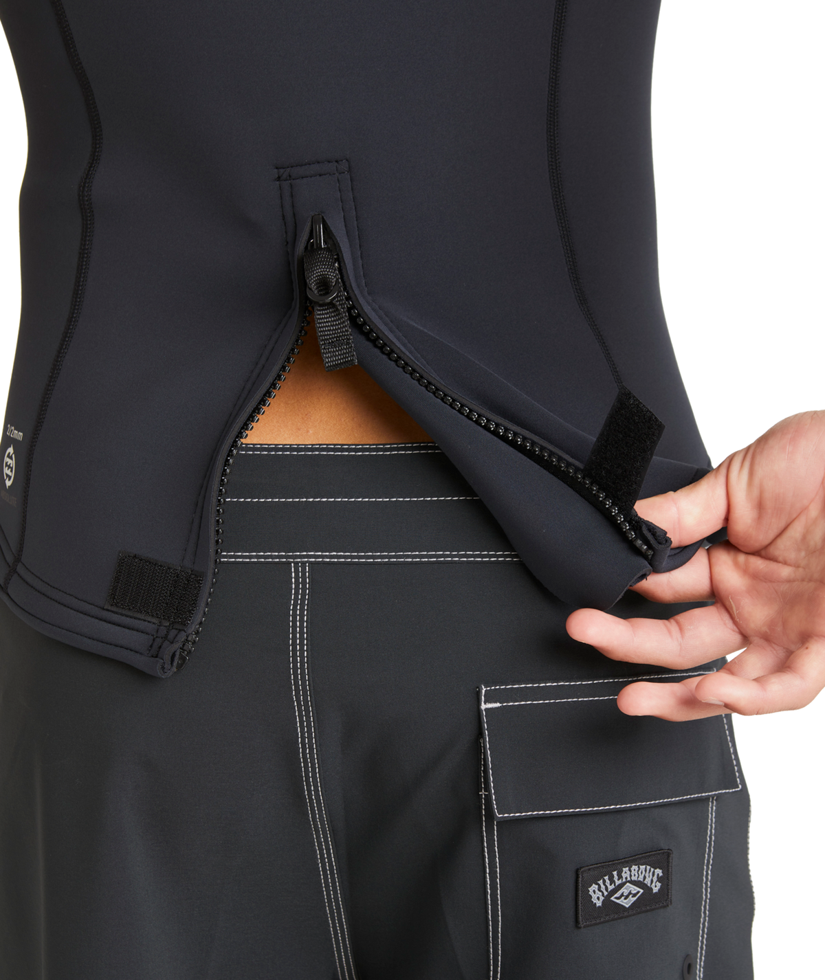 Billabong Mens 2/2 mm Absolute Natural Wetsuit Vest in Black