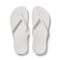 Archies Footwear Arch Support Thongs - Classic - White in Single