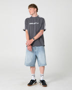 Rusty Alonso Graphic Panel Tee in STEEL