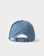 Rusty White Lines Dad Cap in CHINA BLUE
