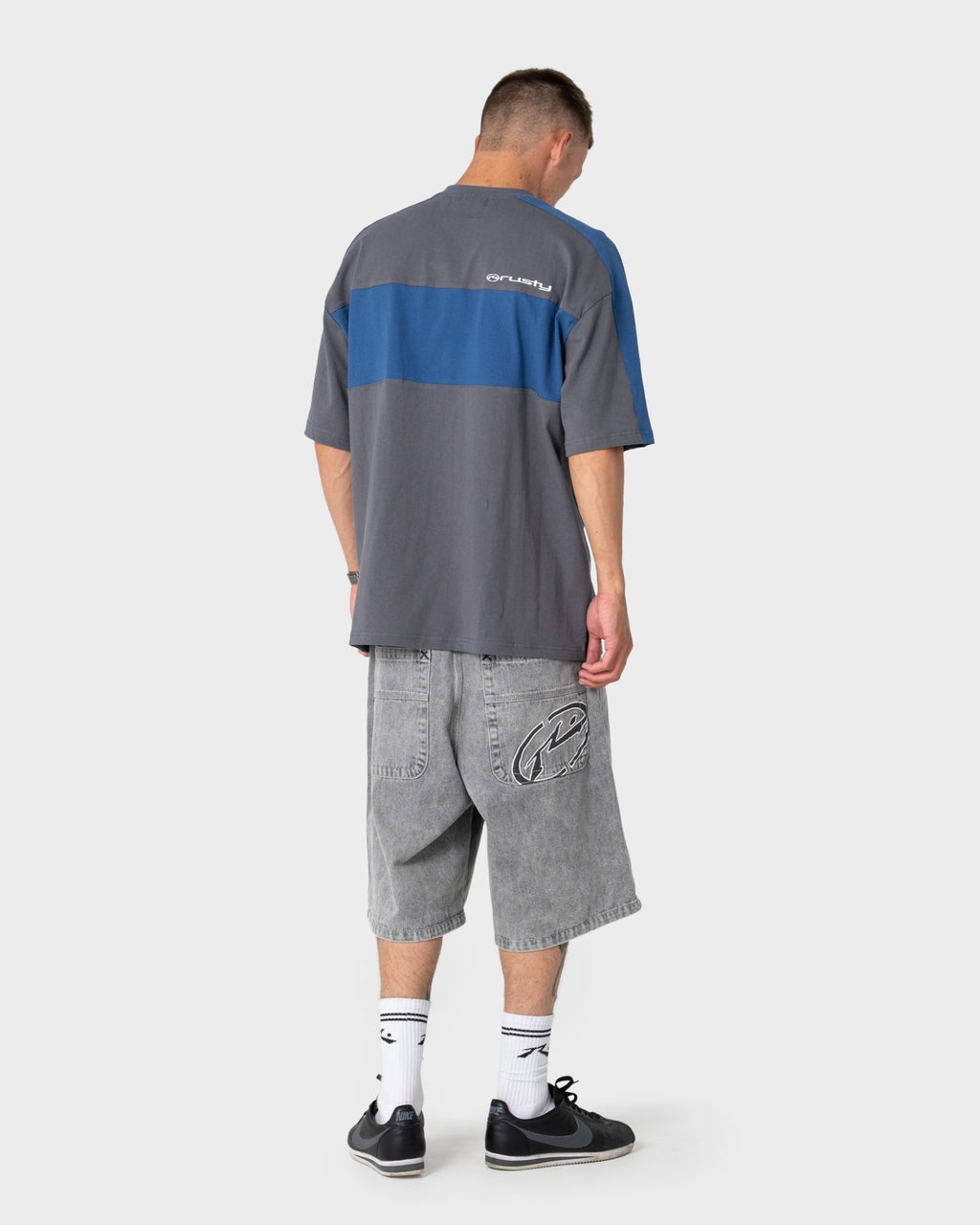 Rusty Turbo 24" Baggy Jort in LONDON SUMMER