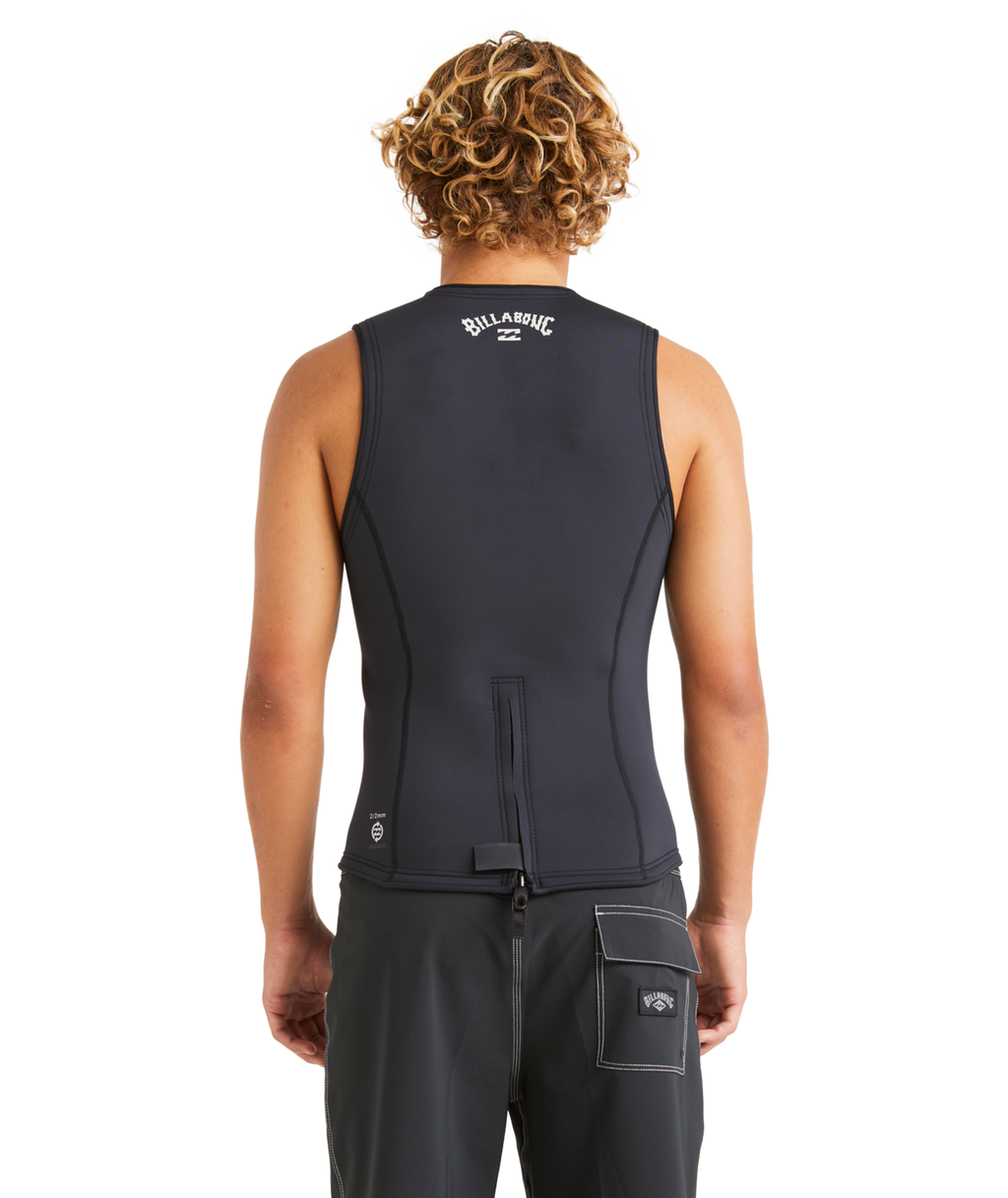 Billabong Mens 2/2 mm Absolute Natural Wetsuit Vest in Black