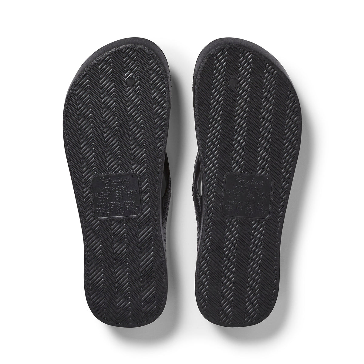 Archies Footwear Kids - Arch Support Thongs - Black in Single