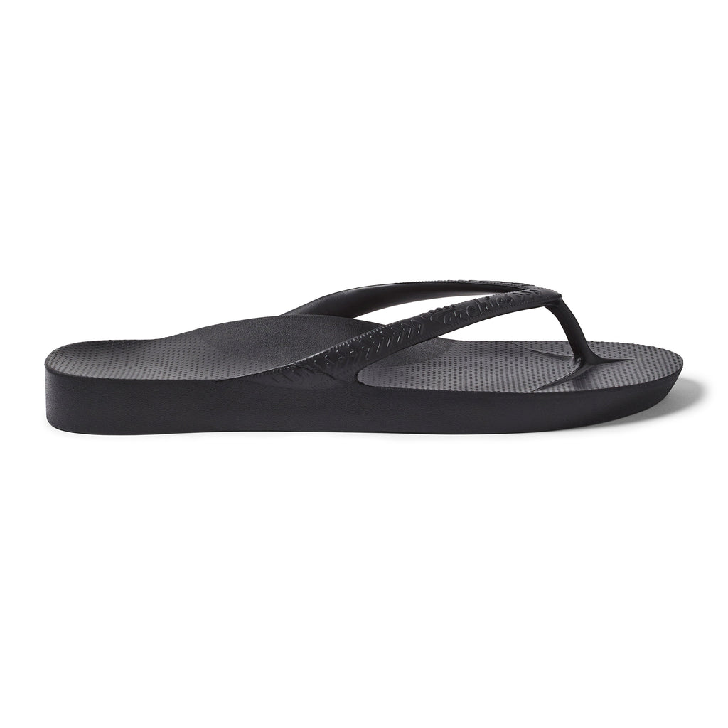 Archies Footwear Kids - Arch Support Thongs - Black in Single