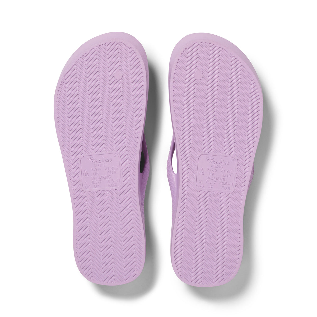 Archies Footwear Arch Support Thongs - Classic - Lilac in Single