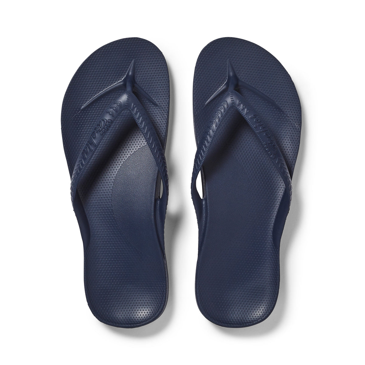 Archies Footwear Arch Support Thongs - Classic - Navy in Single