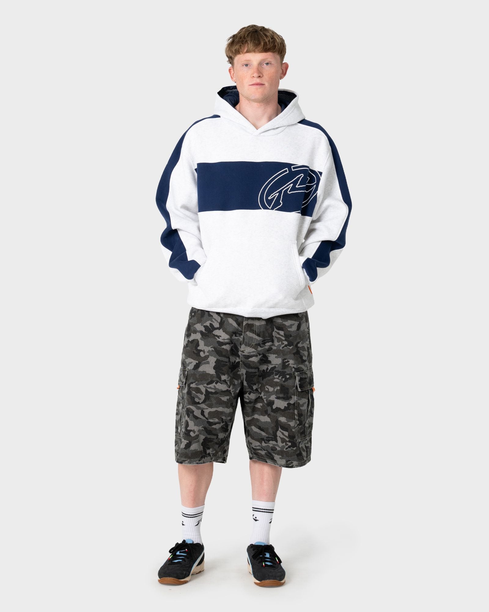 Rusty KILL SWITCH HOODED FLEECE in ECRU MARLE 2