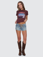Thrills Co Full Throttle Boy Tee - Bitter Chocolate in Bitter Chocolate