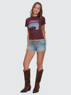 Thrills Co Full Throttle Boy Tee - Bitter Chocolate in Bitter Chocolate