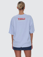 Thrills Co Full Throttle Oversized Tee - Placid Blue in Placid Blue