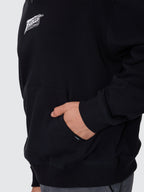 Thrills Co Heavy Voltage Slouch Pull On Cropped Hood - Black in Black