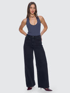 Thrills Co Hunter High Rise Wide Jean - Aged Black in Aged Black