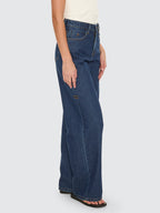 Thrills Co Hunter High Rise Wide Jean - Rinsed Ink in Rinsed Ink