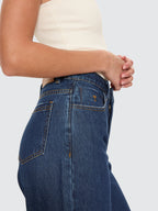 Thrills Co Hunter High Rise Wide Jean - Rinsed Ink in Rinsed Ink