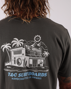 Town & Country Surf Designs Location Tee in Vintage Char