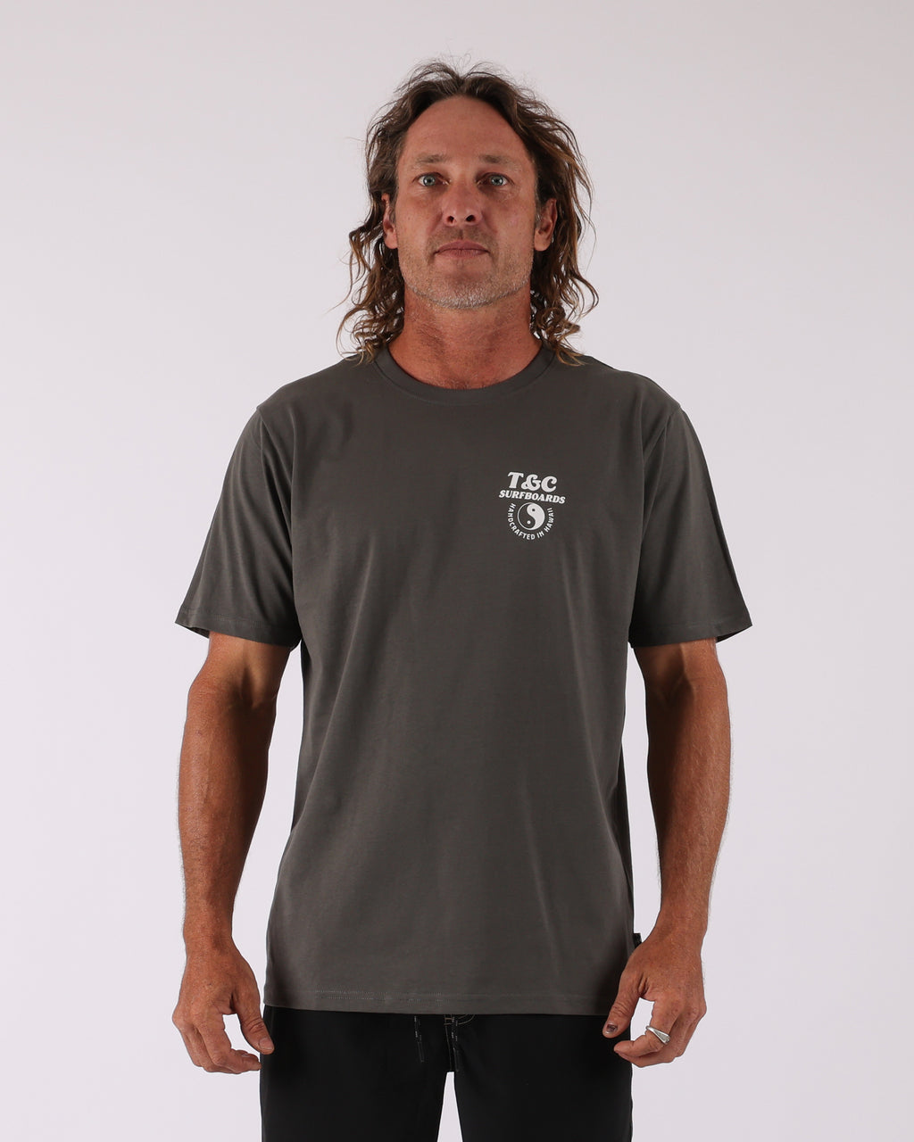 Town & Country Surf Designs Location Tee in Vintage Char