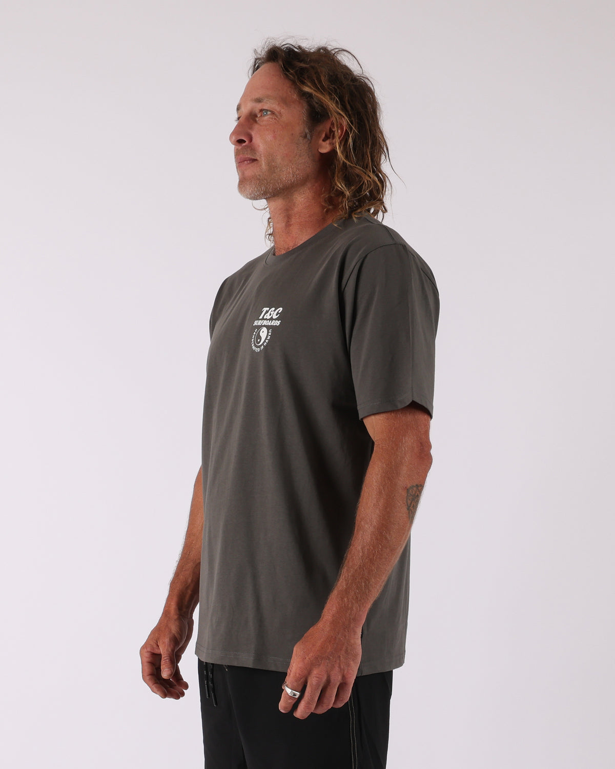 Town & Country Surf Designs Location Tee in Vintage Char