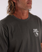 Town & Country Surf Designs Location Tee in Vintage Char