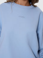 Thrills Co Minimal Thrills Slouch Crew - Placid Blue in Placid Blue