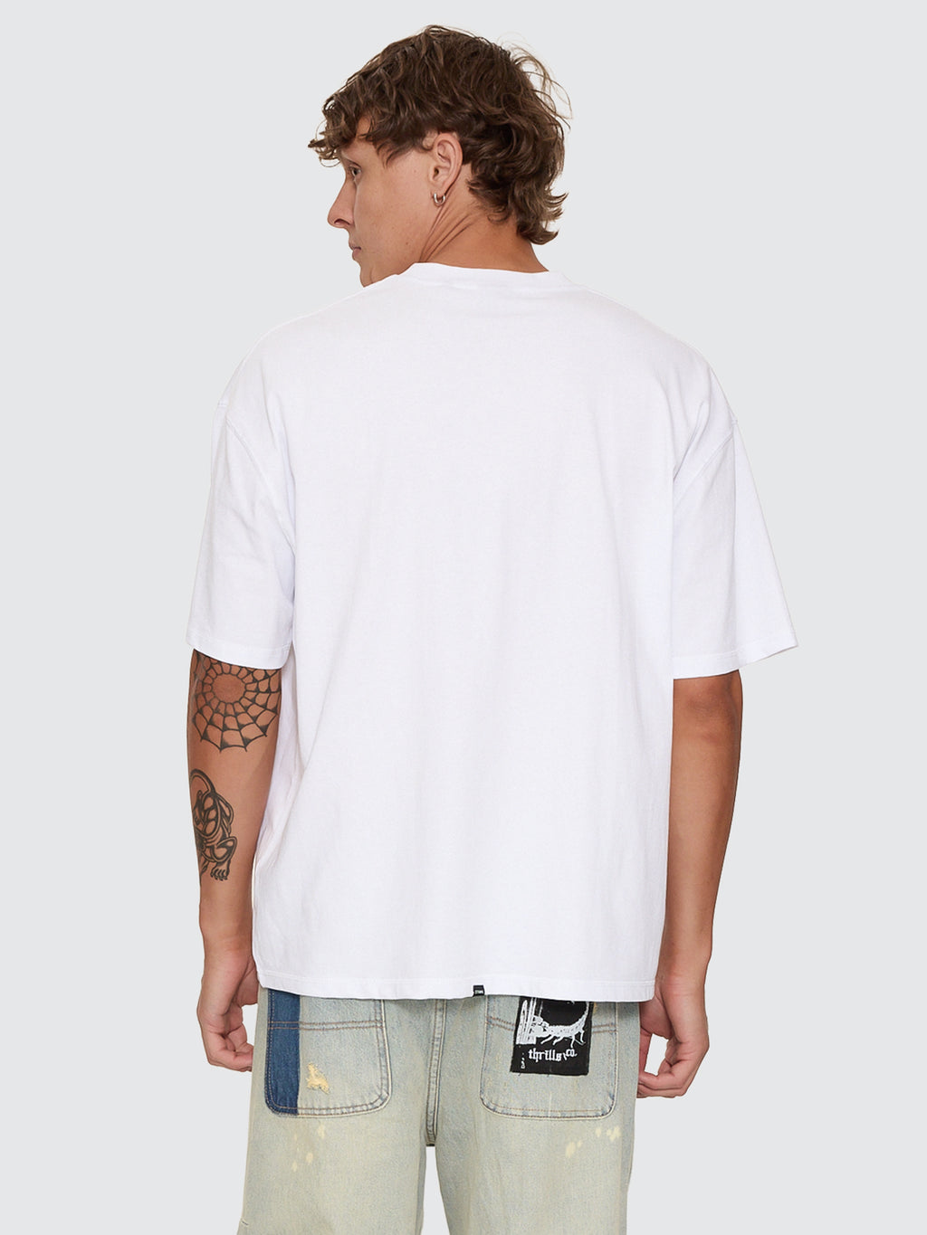 Thrills Co New Delusions Box Fit Oversize Tee - White in White