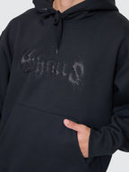 Thrills Co Night Petal Slouch Pull On Cropped Hood - Washed Black in Washed Black