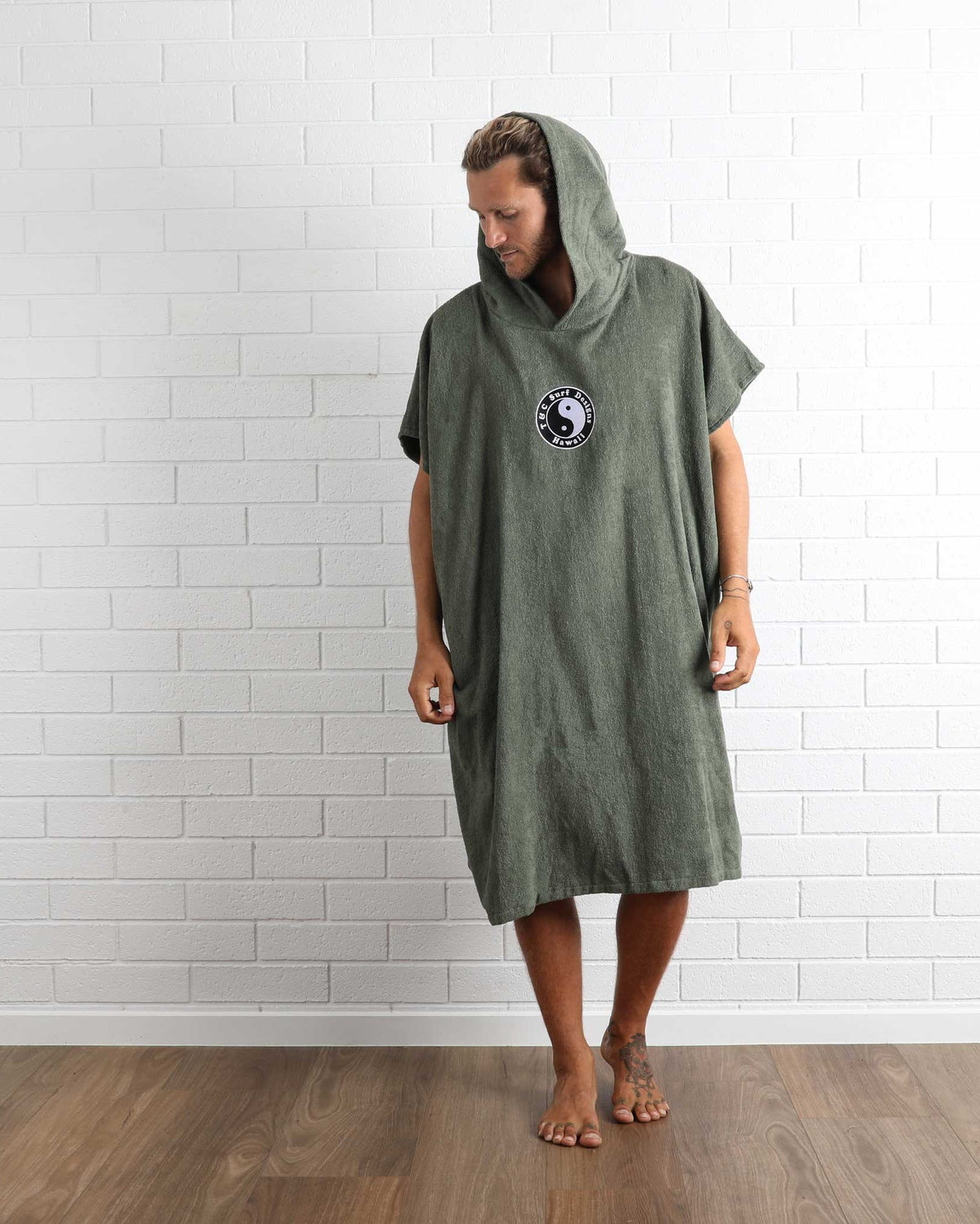 Town & Country Surf Designs Og Cf Hooded Towel in Military
