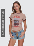Thrills Co On My Mind Club Tee - Stone in Stone