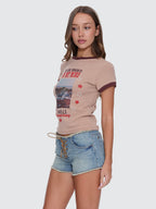 Thrills Co On My Mind Club Tee - Stone in Stone