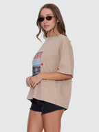 Thrills Co On My Mind Square Tee - Stone in Stone
