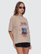 Thrills Co On My Mind Square Tee - Stone in Stone