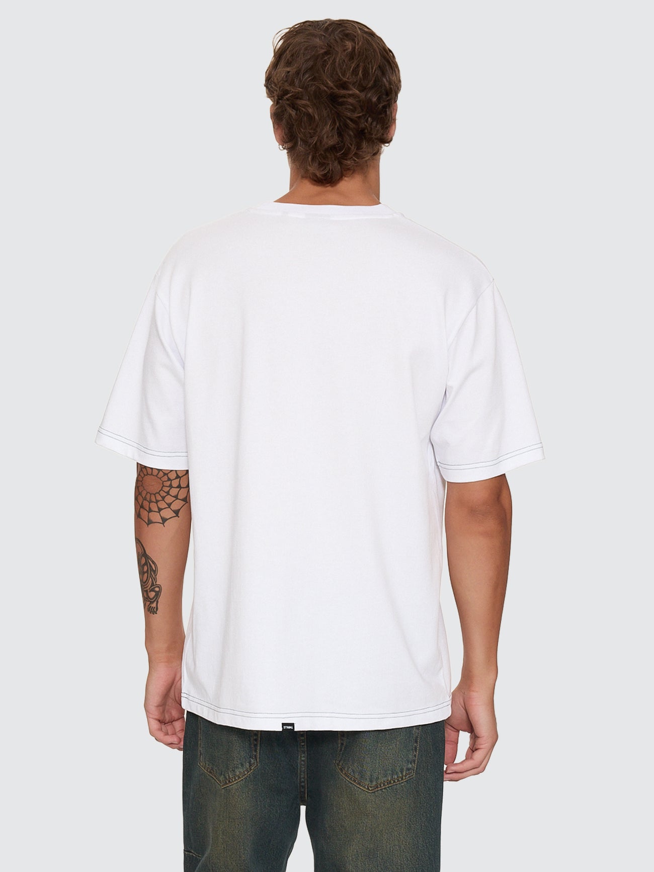Thrills Co Ornate Levels Oversize Tee - White in White