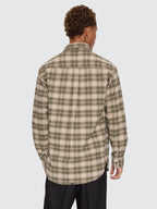 Thrills Co Paradise Built Barrio Long Sleeve Flannel Shirt - Military Green in Military Green