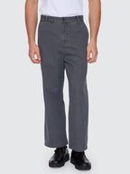 Thrills Co Stagger Big Slacker Cropped Pant - Dark Charcoal in Dark Charcoal